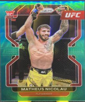 Matheus Nicolau 2022 Panini Prizm UFC Base #168 Teal