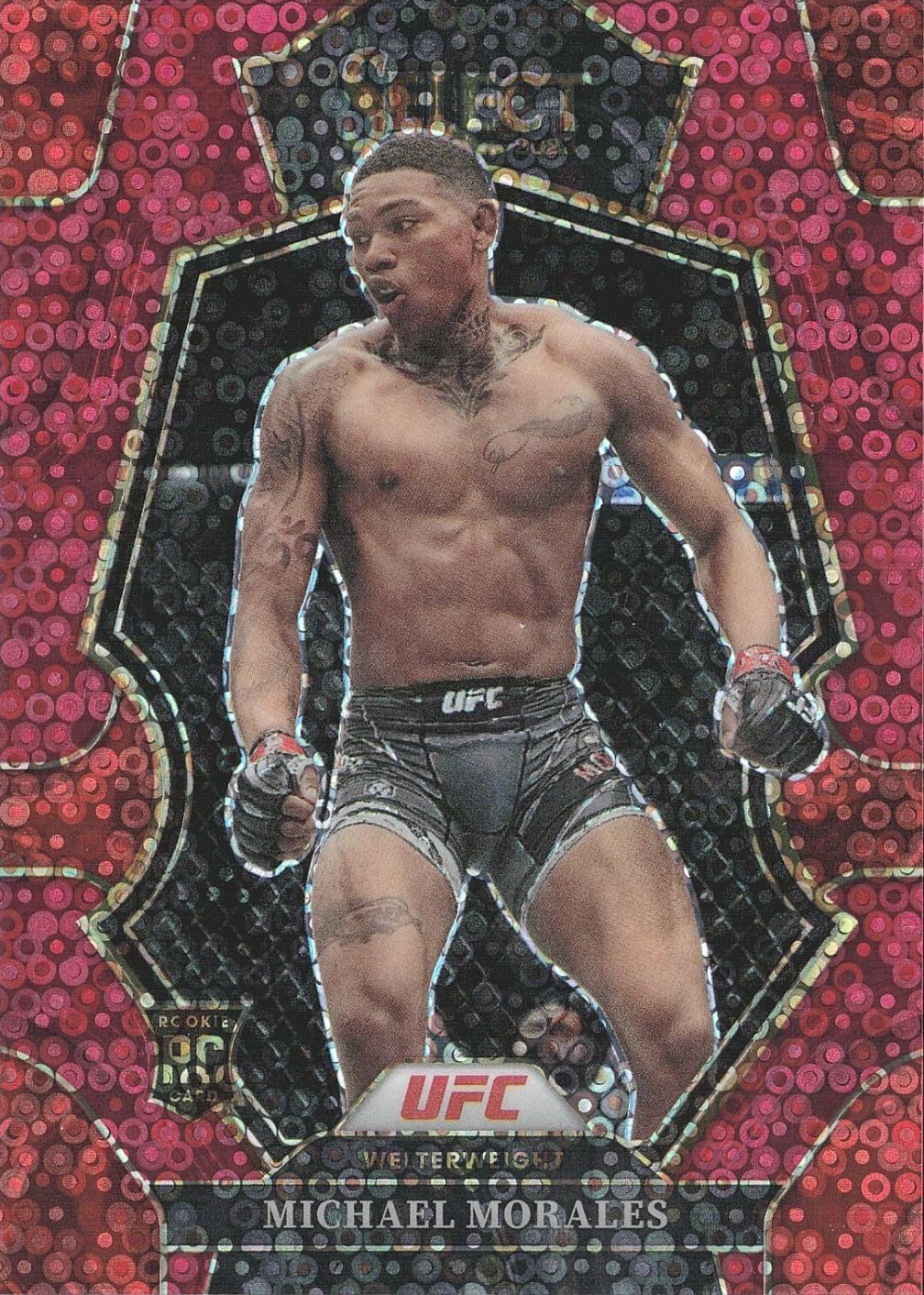 Michael Morales 2023 Panini Select UFC Premier Level #157 Red Disco