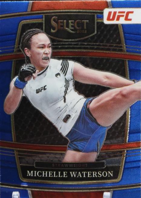 Michelle Waterson-Gomez 2022 Panini Select UFC Concourse #30 Blue Prizm