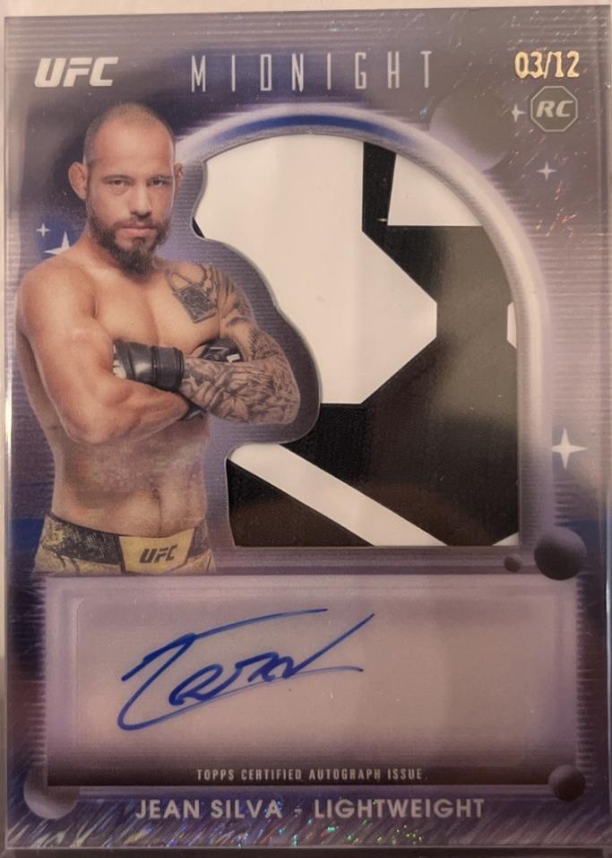 Jean Silva 2025 Topps Midnight UFC Rookie Relic Autographs #RRA-JS Midnight