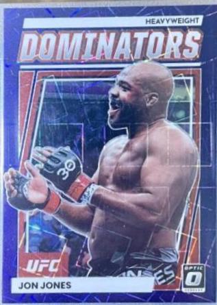 Jon Jones 2023 Panini Donruss Optic UFC Dominators #9 Purple Velocity