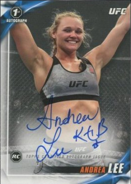 Andrea Lee 2019 Topps UFC Knockout Knockout Autographs #KA-ALE Red