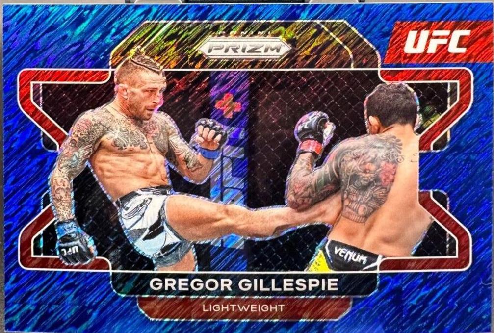 Gregor Gillespie 2022 Panini Prizm UFC Base #91 Blue Shimmer