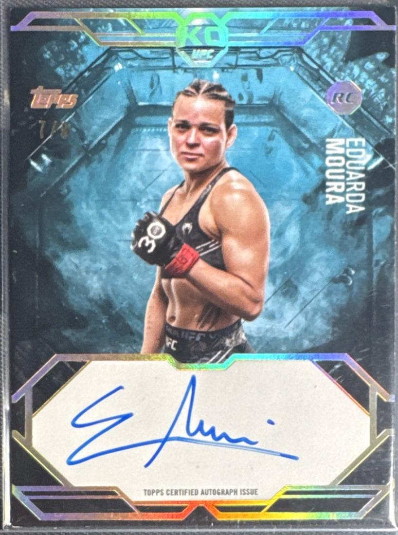 Eduarda Moura 2025 Topps Knockout UFC Knockout Autographs #KA-EM Gold