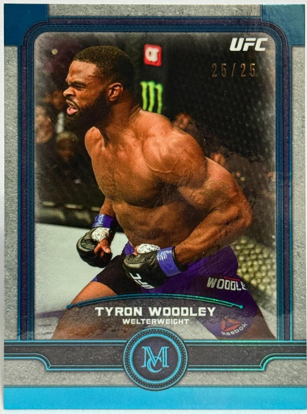 Tyron Woodley 2019 Topps UFC Museum Collection Base #9 Sapphire