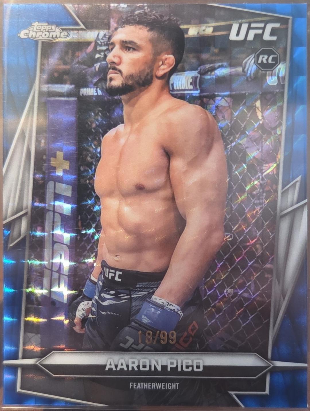 Aaron Pico 2026 Topps Chrome UFC Base #88 Green Refractor
