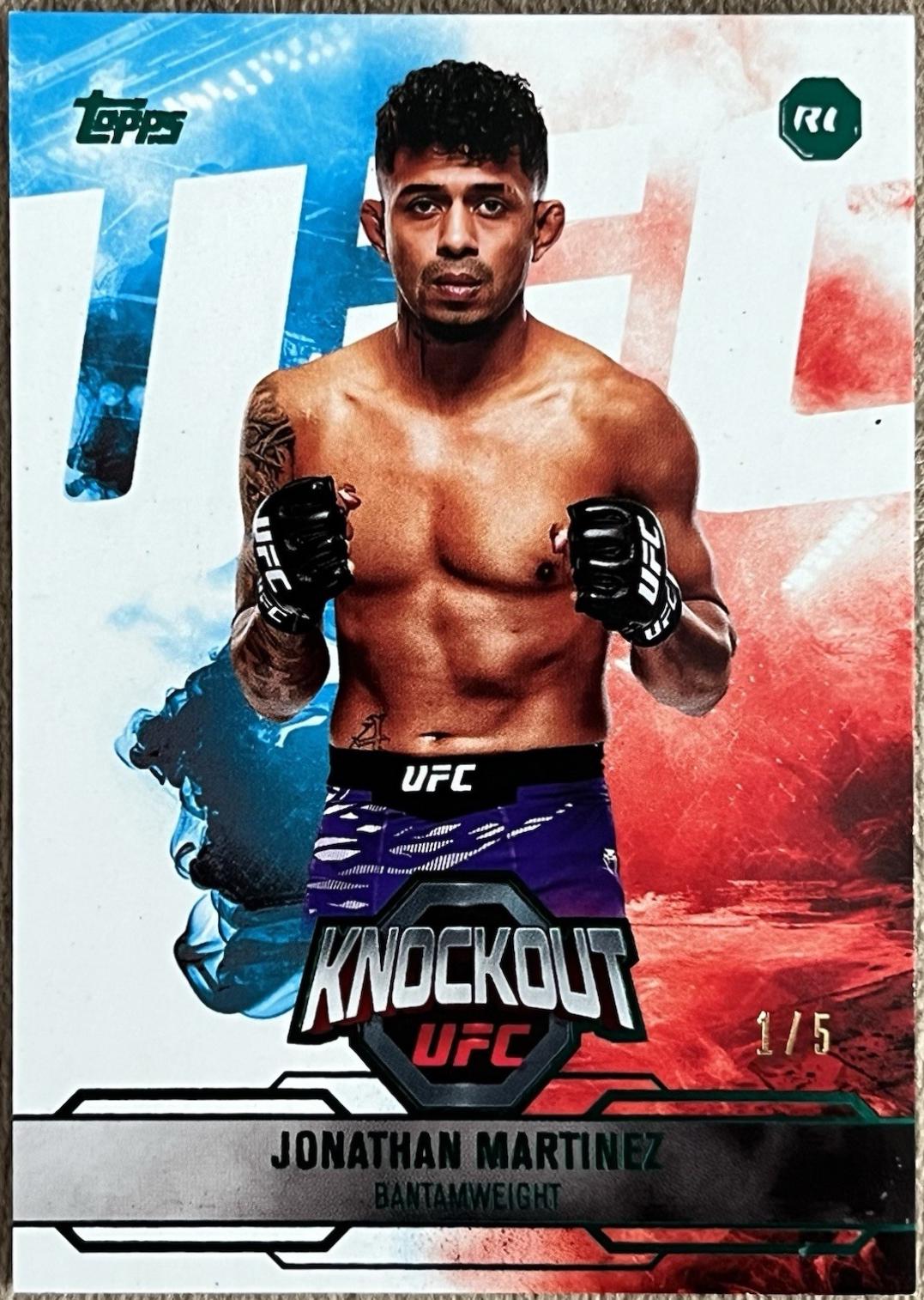 Jonathan Martinez 2025 Topps Knockout UFC Base #8 Emerald