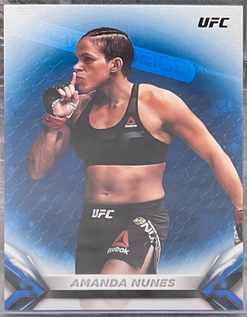 Amanda Nunes 2018 Topps UFC Knockout Base #18 Blue