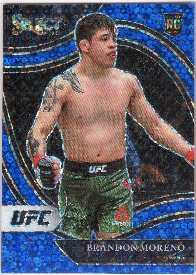 Brandon Moreno 2021 Panini Select UFC Octagonside #296 Blue Disco