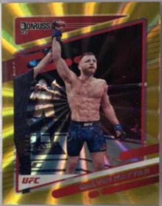 Calvin Kattar 2022 Panini Donruss UFC Base #55 Gold