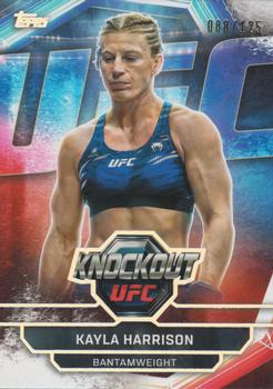 Kayla Harrison 2026 Topps Knockout UFC Base #8 Holo Silver