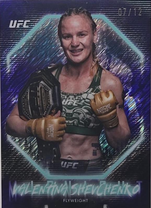 Valentina Shevchenko 2025 Topps Midnight UFC Base #83 Midnight