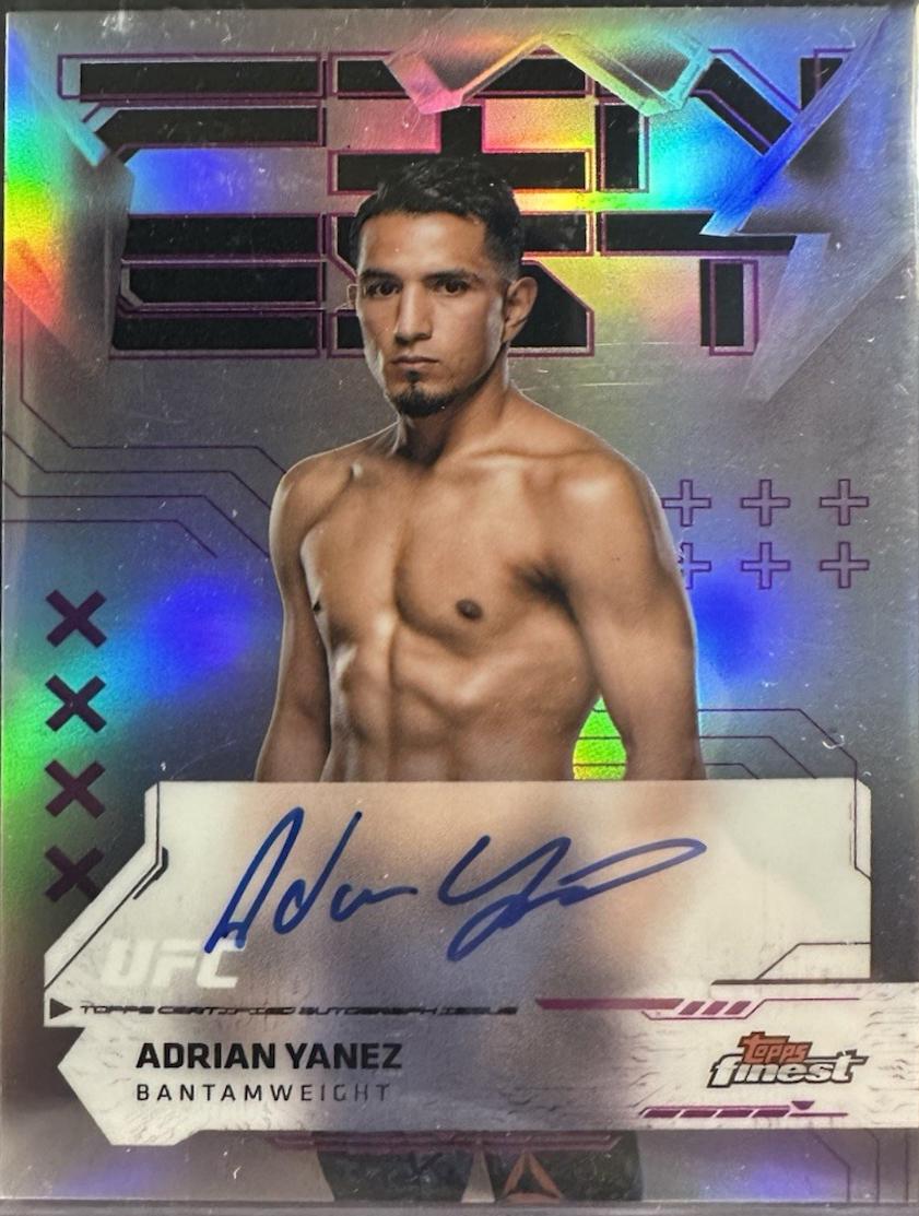 Adrian Yanez 2025 Topps Finest UFC Finest Autographs #FA-AY Refractor
