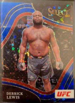 Derrick Lewis 2022 Panini Select UFC Octagonside #248 Blue Disco