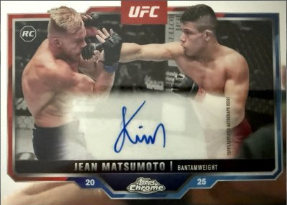 Jean Matsumoto 2025 Topps Chrome UFC Chrome Rookie Autographs #CRA-JO Red Refractor