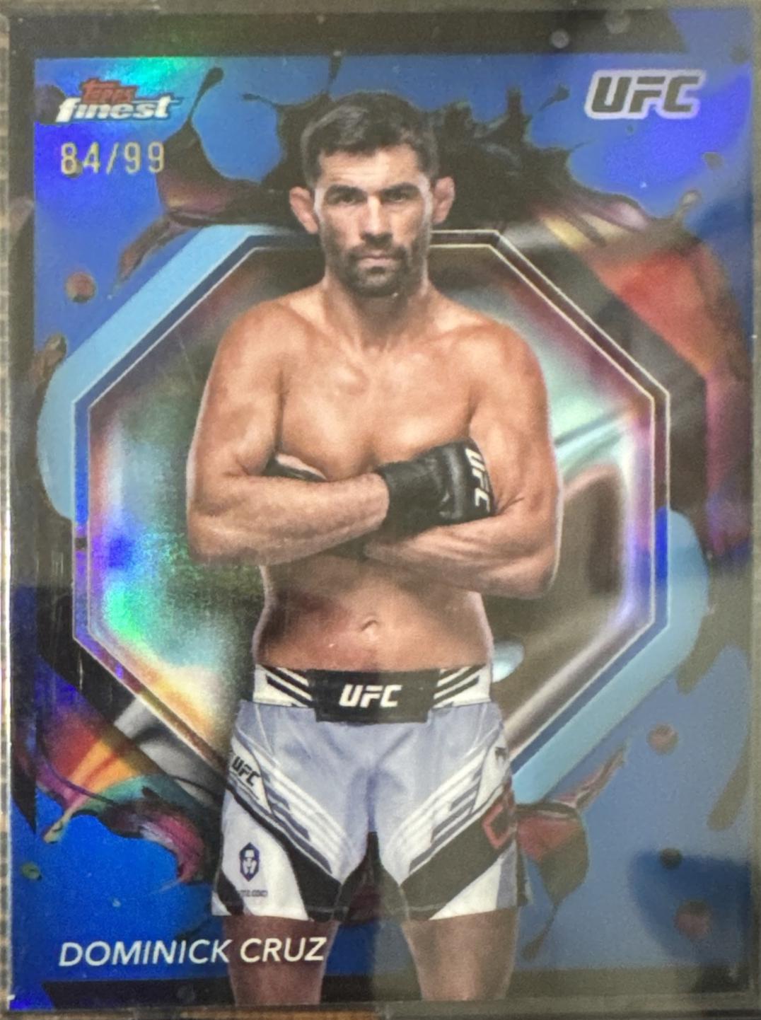 Dominick Cruz 2024 Topps Finest UFC Base Rare #300 Blue Refractor