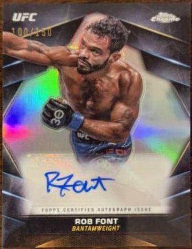 Rob Font 2024 Topps Chrome UFC Chrome Veteran Autographs #CVA-RFO Refractor