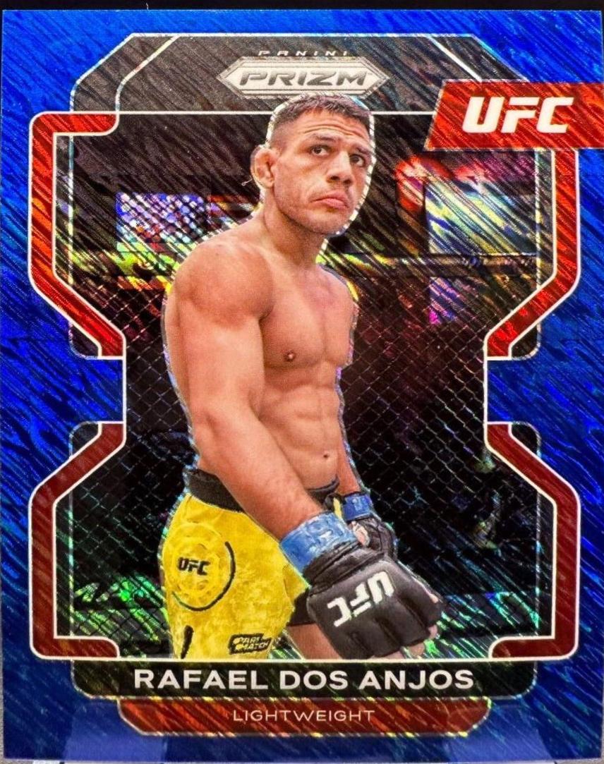 Rafael Dos Anjos 2022 Panini Prizm UFC Base #200 Blue Shimmer