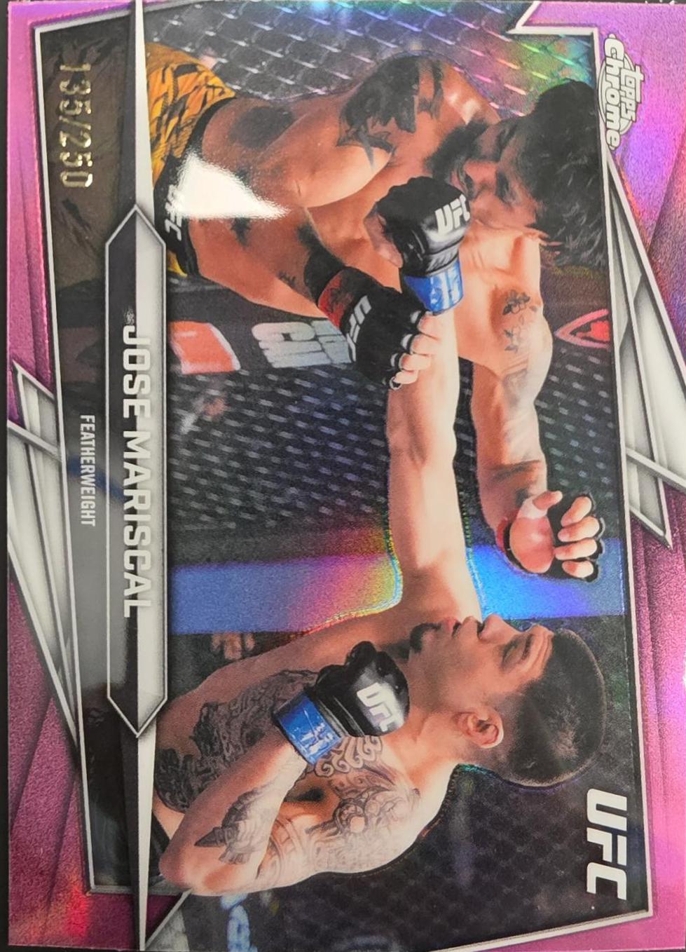 Jose Mariscal 2026 Topps Chrome UFC Base #130 Pink Refractor