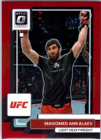 Magomed Ankalaev 2023 Panini Donruss Optic UFC Base #55 Red