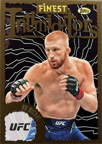 Bo Nickal 2024 Topps Finest UFC Intimidators #INT-26 Superfractor