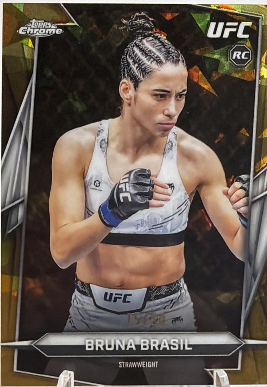 Bruna Brasil 2026 Topps Chrome UFC Base #83 Gold Refractor