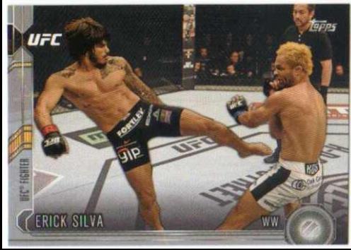 Erick Silva 2015 Topps UFC Chronicles Base #137 Silver