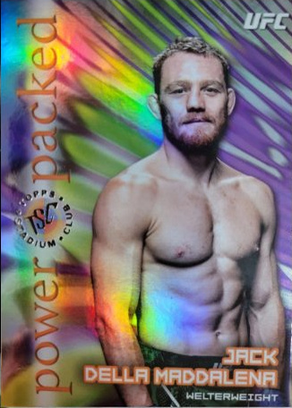 Jack Della Maddalena 2025 Topps Stadium Club UFC Power Packed #PD-18 Green