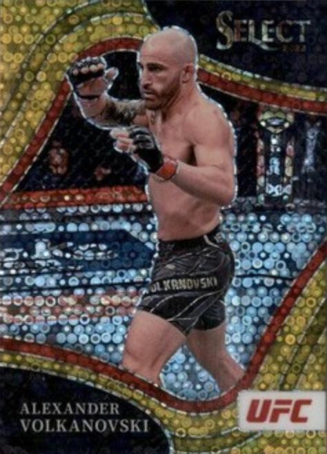 Alexander Volkanovski 2022 Panini Select UFC Octagonside #219 Gold Disco