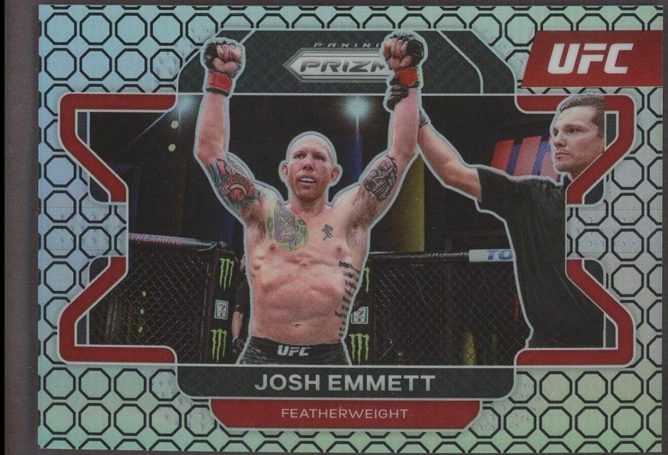 Josh Emmett 2022 Panini Prizm UFC Base #24 Octagon