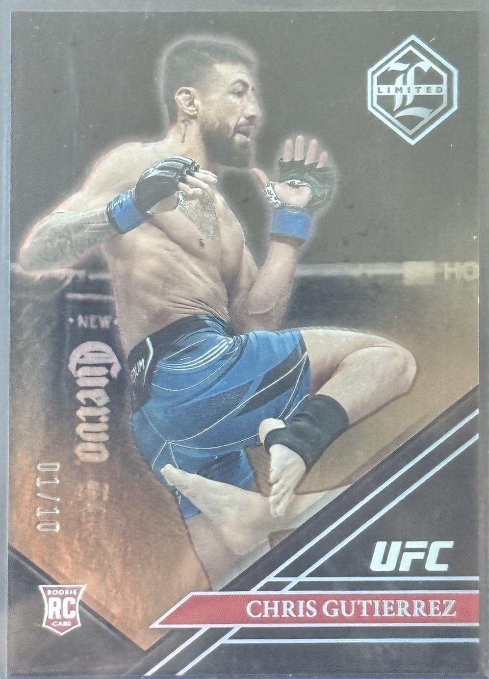Chris Gutierrez 2023 Panini Chronicles UFC Base Limited #205 Platinum