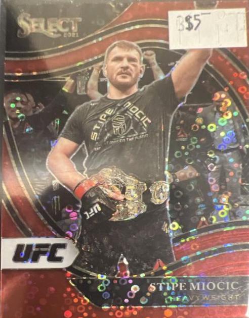 Stipe Miocic 2021 Panini Select UFC Octagonside #237 Red Disco