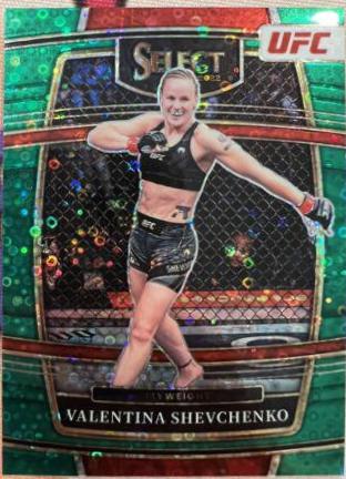 Valentina Shevchenko 2022 Panini Select UFC Concourse #67 Green Disco