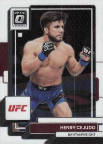 Henry Cejudo 2023 Panini Donruss Optic UFC Base #9 Black Pandora