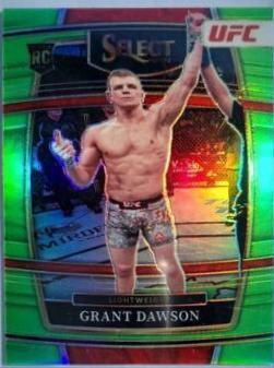 Grant Dawson 2022 Panini Select UFC Concourse #1 Neon Green