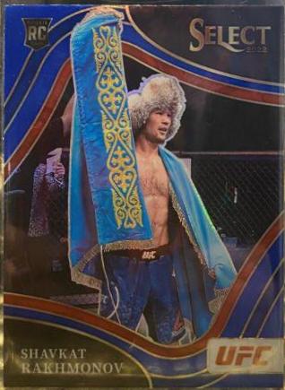 Shavkat Rakhmonov 2022 Panini Select UFC Octagonside #294 Blue Prizm