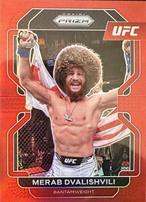Merab Dvalishvili 2022 Panini Prizm UFC Base #198 Red