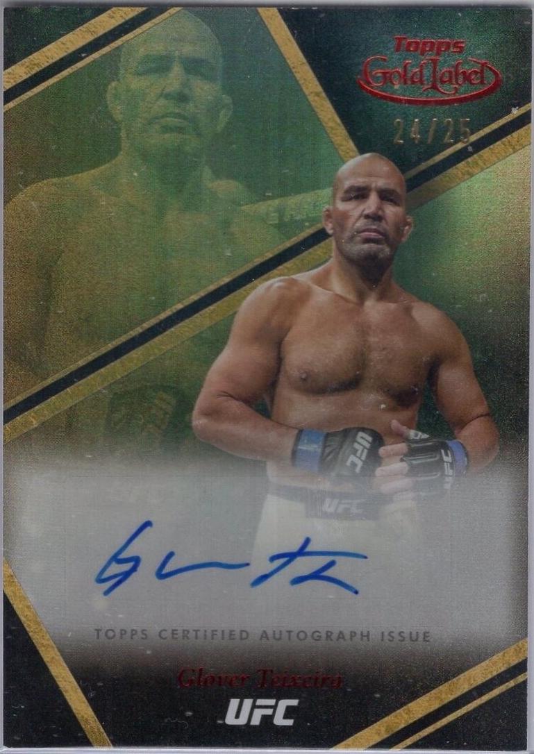 Glover Teixeira 2024 Topps Gold Label UFC Auric Autographs #AUA-GTA Gold