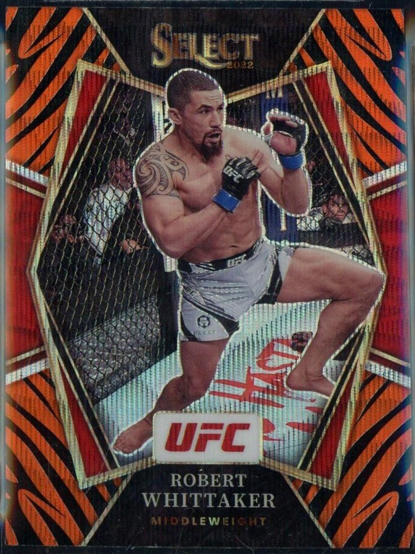 Robert Whittaker 2022 Panini Select UFC Premier Level #123 Tiger
