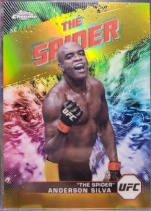 Anderson Silva 2024 Topps Chrome UFC AKA #AKA-19 Gold Refractor