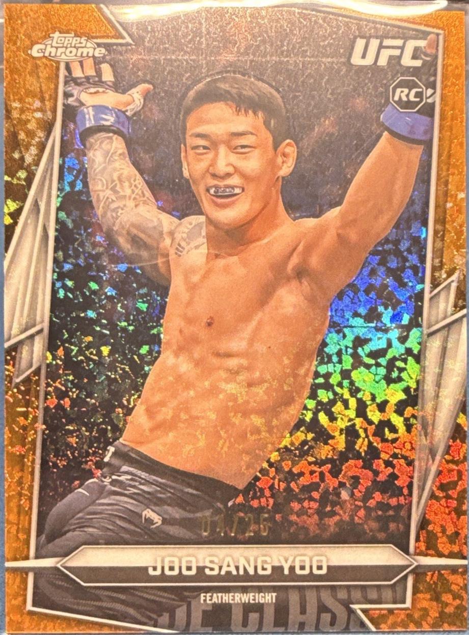 Joo Sang Yoo 2026 Topps Chrome UFC Base #146 Orange Refractor