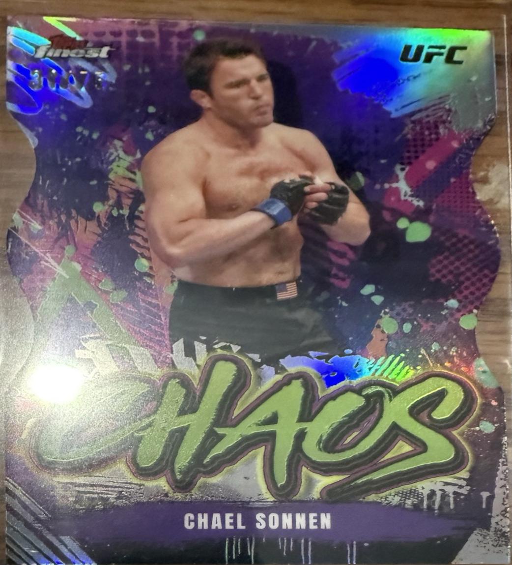 Chael Sonnen 2024 Topps Finest UFC Chaos #CHA-8 Die-Cut Refractor