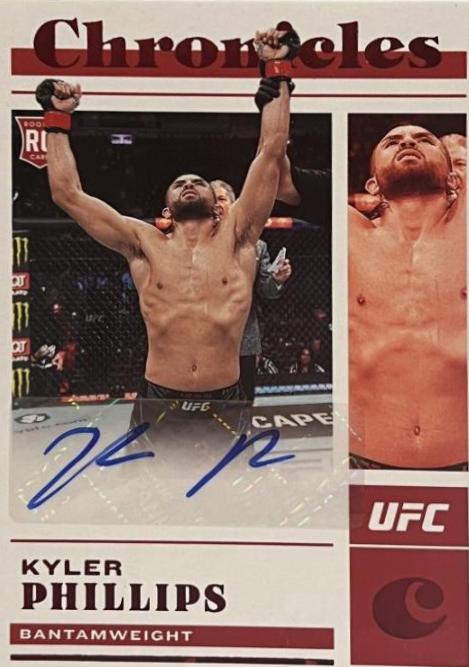 Kyler Phillips 2023 Panini Chronicles UFC Chronicles Signatures #36 Red