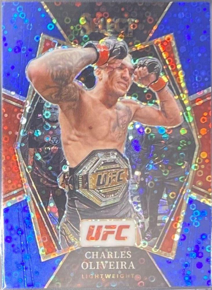 Charles Oliveira 2022 Panini Select UFC Premier Level #141 Blue Disco