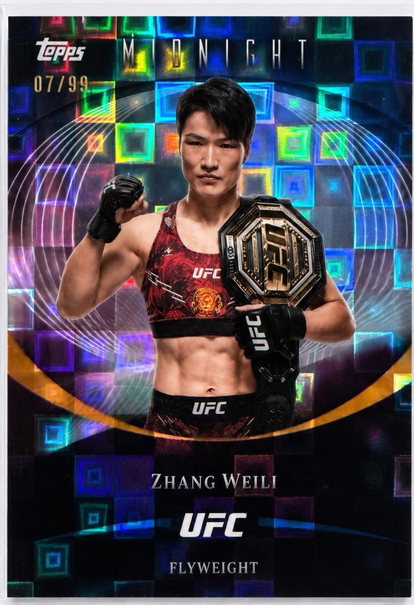 Zhang Weili 2026 Topps Midnight UFC Base #90 Moonrise