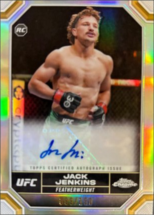 Jack Jenkins 2024 Topps Chrome UFC Chrome Rookie Autographs #CRA-JJE Red Refractor