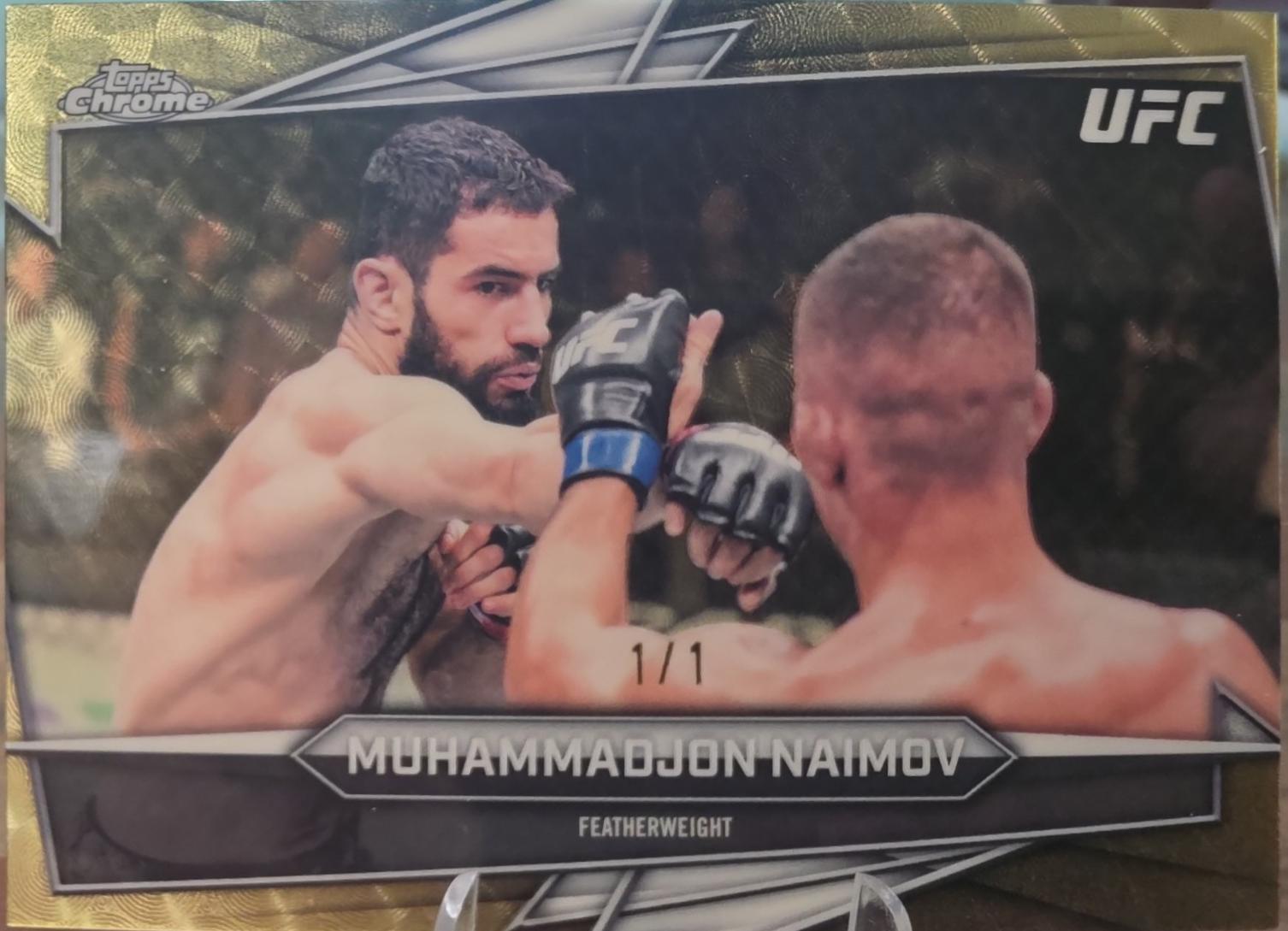 Muhammadjon Naimov 2026 Topps Chrome UFC Base #51 Superfractor