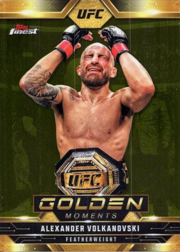 Alexander Volkanovski 2025 Topps Finest UFC Golden Moments #GM-19 Red Refractor