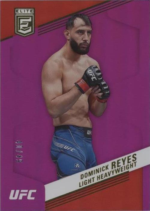 Dominick Reyes 2023 Panini Chronicles UFC Base Elite #242 Purple
