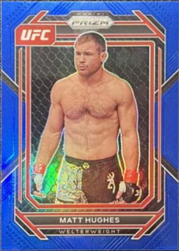 Matt Hughes 2023 Panini Prizm UFC Base #142 Blue